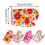 Oven glove polyester floral print thickened 1 pair 3