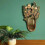Wooden Handheld Retro Vanity Mirror with Wall Mount 5