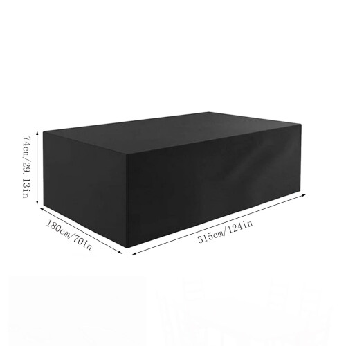 Housse rectangulaire pour mobilier de jardin 600D 2