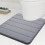 U-formet toalettmatte 50x60 cm absorberende bomull i memory-kvalitet 4