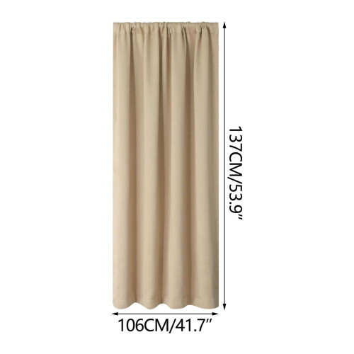 Rideaux occultants isolants beiges (lot de 2) 2