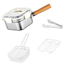 Stainlessed Steel Oil Filter Pot and Frying Basket-C