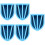 5Pièces Tasse Mélange Silicone Bleue Pour Epoxy Colle DIY 4