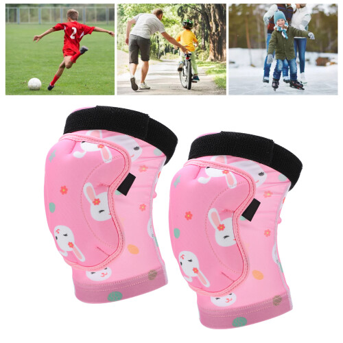 PROPRO Kids Knee Pads Soft EVA Pink Protective