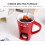 Handmade Ceramic Fondue Mug Set with2Forks 3