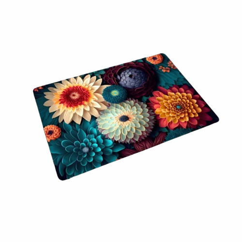 Boho bloemen badmat – Diatom modder, 40x60cm 1
