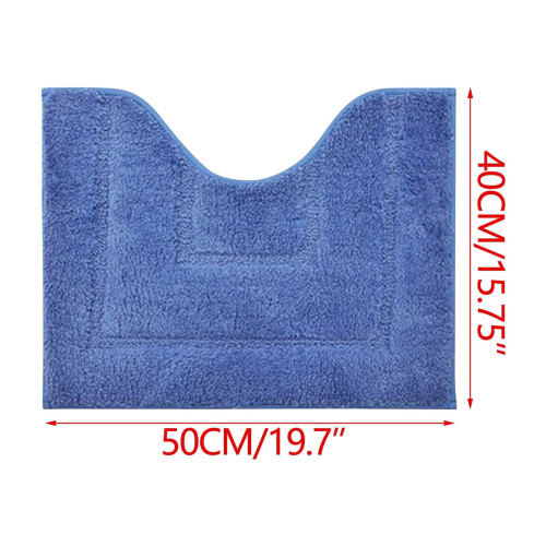 U-Shaped Bathroom Mat40x50cm Soft Microfibre Non-Slip 2