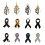 Elegant Multicolor Butterfly Ribbon Lapel Pin For-Silver point 2