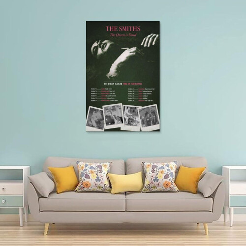 Pôster em tela do álbum The Queen Is Dead, da banda The Smiths, 61 x 91 cm (24 x 36 polegadas) 1