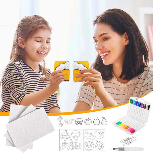 Sada pro malování pěnou Magic s 10 listy a fixy 1