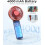Ventilateur portable 4000 mAh, 6 vitesses, rechargeable par USB 4