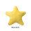 Cuscino decorativo a forma di stella, 40 cm, giallo 3