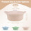 Silicone Microwave Steamer Basket600ml or1250ml 4
