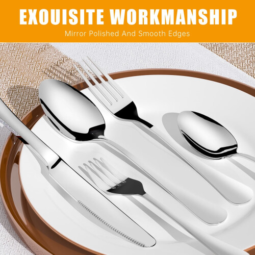 Ensemble de couverts en acier inoxydable 30 pièces 1