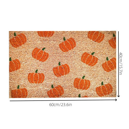 Halloween pumpadörrmatta kokosfiber 1 st 2