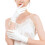 Delicate Mulberries Silk Gloves Breathable Fabric Keeps-White 2