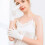 Delicate Mulberries Silk Gloves Breathable Fabric Keeps-White 6