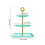 Cupcakestandaard van plastic, 3-laags vierkante desserttray 2