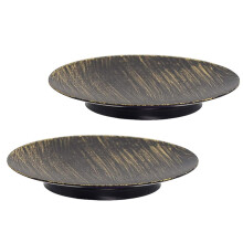 Tacar Coinnle Iarainn de 2 Dubh 4.33" x 0.6"