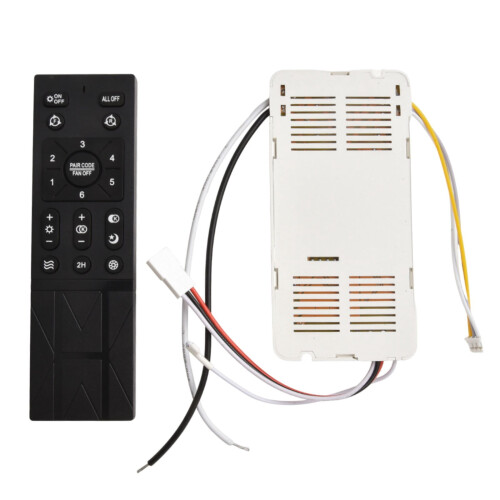 Télécommande pour ventilateur de plafond avec éclairage et 6 vitesses 2
