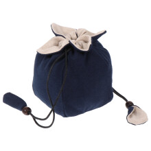 Sachet de rangement pour théière en coton et lin avec cordon de serrage