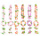 Hawaiian flower leis party decor 6 pcs 1
