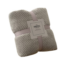 Nayueo coral velvet blanket light grey 150x200cm