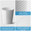 1.8-Gallon Round Bathroom Trash Can – White, 8-Pack 4