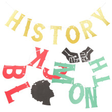 Black History Month Paper Banner
