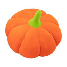 Coussin citrouille mignon orange 30 cm Décoration d'Halloween pour la maison
