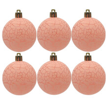 Kerstboomballen 8 cm 6 stuks