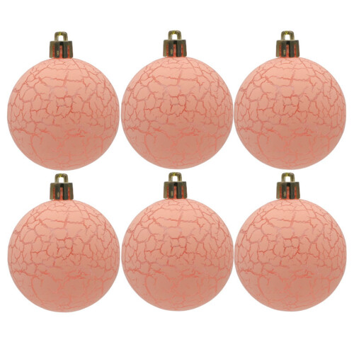 Kerstboomballen 8 cm 6 stuks