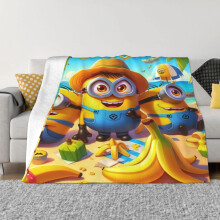 Couverture polaire Minions ultra douce et confortable 127 x 152 cm