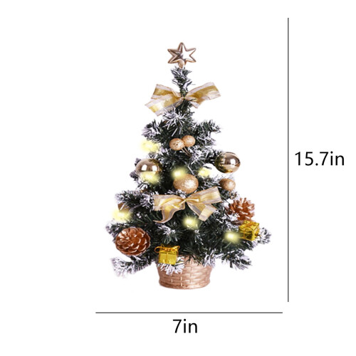 Christmas Mini Tree Snow Flocked Artificial 12 Inches 2
