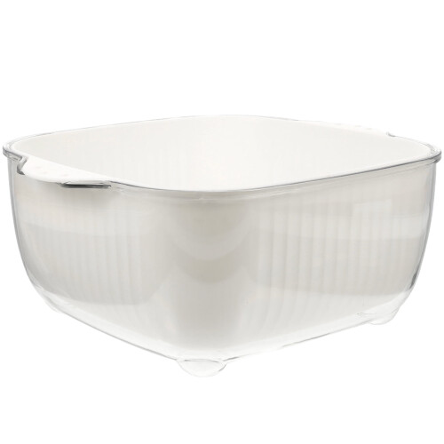Double-Layer Kitchen Drain Basket for Vegetables and Fruit