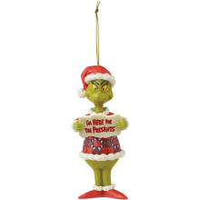 Ornament suspendat Grinch în copac, acrilic multicolor, 1 bucată