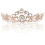 Rose Gold Rhinestone Bridal Tiara 5