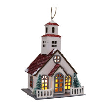 Cabaña de Papá Noel de madera, decoración navideña con muñeco de nieve y renos.