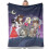 Cartoon Ghost Yellow Flannel Blanket 5 Sizes 1