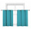 Blackout Curtain Panel 28 x 36 in Silver Grommet 1