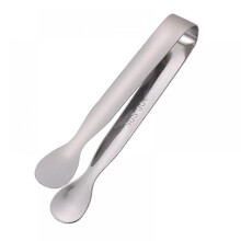 Pince à glaçons en acier inoxydable, tête ronde, 11 cm