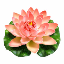 Künstliche schwimmende Lotusblume mit Seerosenblatt (1 Stück)