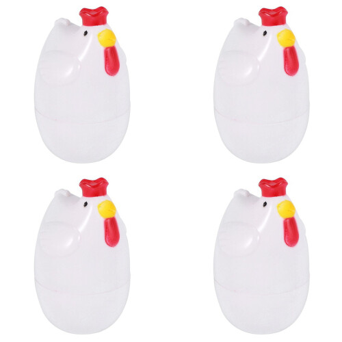 Kycklingformad äggångare för mikrovågsugn (4-pack)