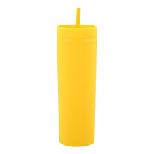 16oz kaksiseinäinen muki pillillä ja suljettavalla kannella