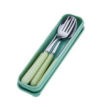 Stainless Steel Cutlery Set with Ceramic Handles – 3-Piece