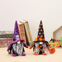 Decorazione di Halloween a forma di gnomo in peluche, 27 cm