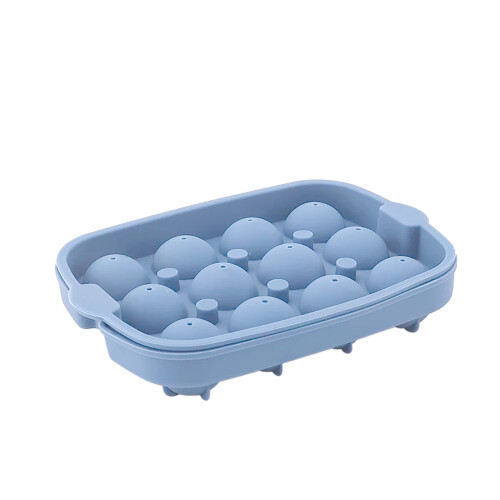 Whisky-Eiswürfelform, lebensmittelechtes Silikon, 12 Mulden