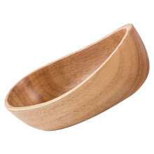 Coupe à fruits ovale en bois massif, 15 x 8,3 x 4,5 cm