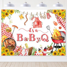 Solsikke Baby Shower Bakgrunn Vinyl 3x5ft til 8x10ft