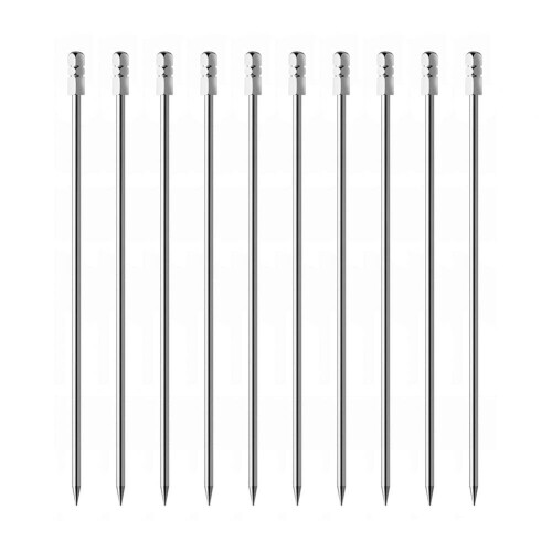 Cocktailpinner i rustfritt stål, 10-pakning, 11 cm